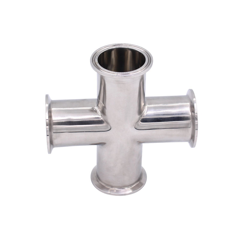 [Australia - AusPower] - DERNORD 4 Way Cross Clamp Fits 2" Tri-clamp Sanitary Fitting Stainless Steel 304, 51mm Pipe OD Pipe OD:51mm 
