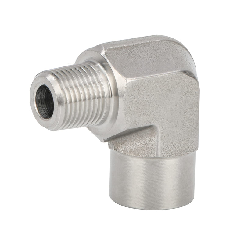 [Australia - AusPower] - Metalwork 304 Stainless Steel Forged Pipe Fitting, 90 Degree Street Elbow, 3/8" NPT Female x 3/8" NPT Male, 2000psi, 1 Pc 3/8" Mnpt x 3/8" Fnpt Female x Male 
