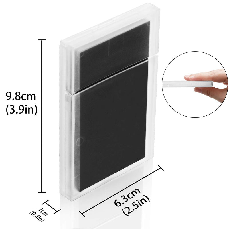 [Australia - AusPower] - Plastic Business Card Holder Clear Pocket Business Card Case Business Card Wallet Slim Business Card Carrier for Men and Women (9) 9 