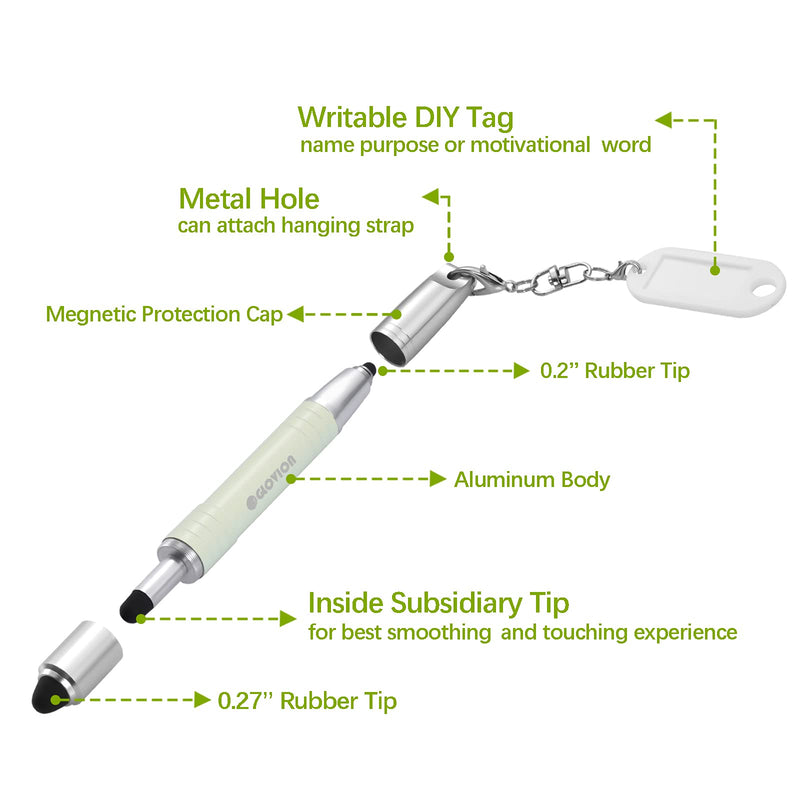 [Australia - AusPower] - Stylus Pen for Kids Tablet, Easy Grip Stylus Pens Touch Screens Pencil for iPhone iPad Air Pro Capacitive Stylus Stylist Pen for Chromebook Android Fire Edition Tablet - Light Green 