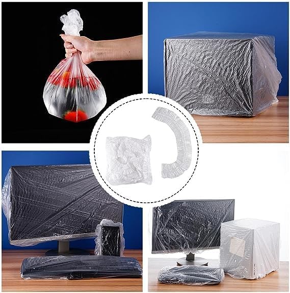 [Australia - AusPower] - 10Pcs Thickened Disposable Dust Cover,Clear Kitchen Appliance Covers,Elastic Household Kitchen Appliance Universal Dustproof Protective Cover,Appliance Covers, Pressure Cooker Parts and Accessories 
