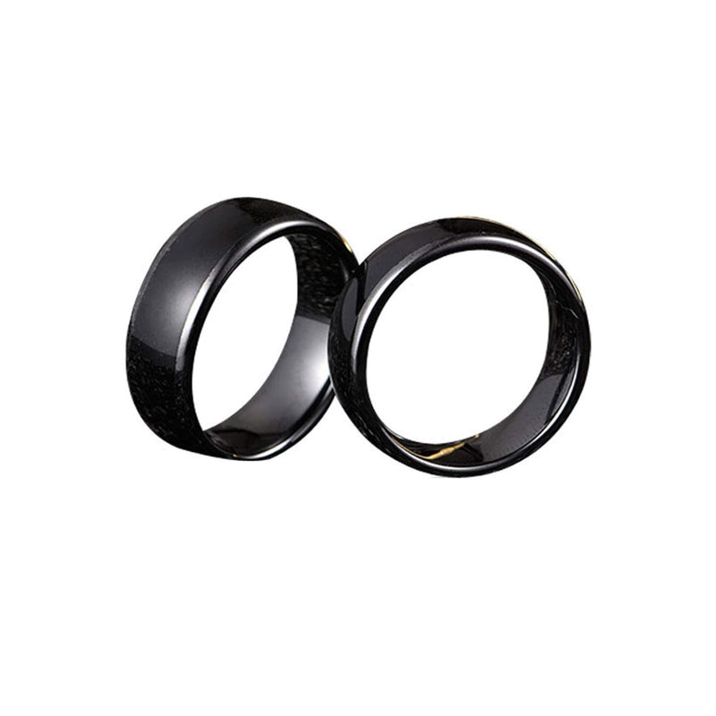 [Australia - AusPower] - HECERE T5577 or UID chip RFID Black Ceramics Smart Finger rewrite Ring 125KHZ/13.56MHZ Wear for Men or Women(UID 13.56MHZ-17MM) UID 13.56MHZ-17MM 