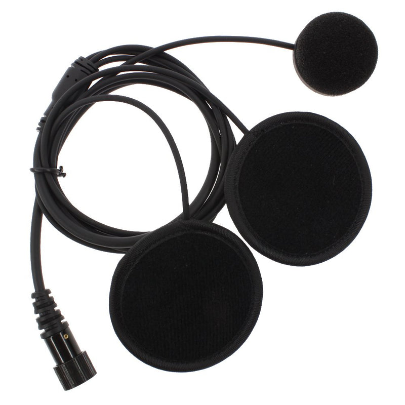 [Australia - AusPower] - Tenq Full Face Earpiece Headset Mic Microphone for 2-pin Icom Maxon Yaesu Vertex Radio 
