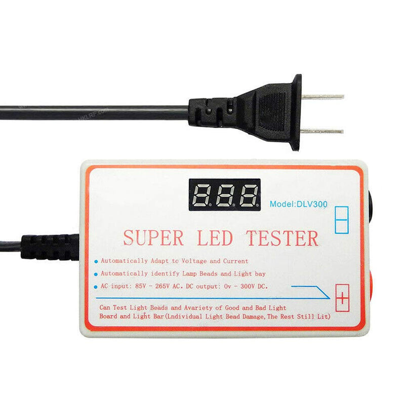 [Australia - AusPower] - LED Light and TV Backlight Tester, 0-300V Adaptive Voltage LED Strip Lamp Beads Repair Testing Tool with Gold Plated Pin and Power Cable, Suitable for All LED Light Repairs Orange 