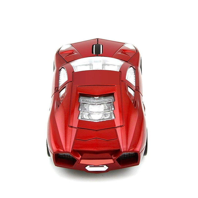 [Australia - AusPower] - ECOiNVA Wireless Sports Car Mouse Computer Mice Shiny Surface 2.4GHz Mouse (Red) Red 