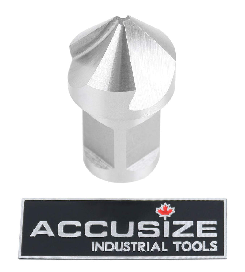 [Australia - AusPower] - Accusize Industrial Tools 1'' Diameter Rota Cutter Countersink, Hss Countersink for Rota-Cutter, 3/4'' Weldon Shank, Ce00-0001 1", 90° 