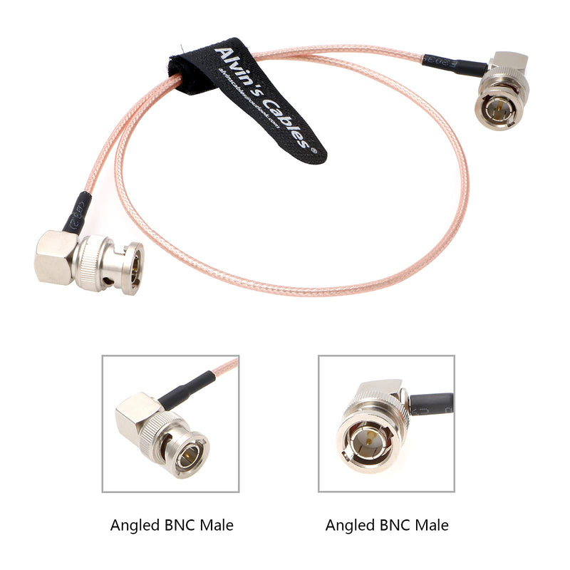 [Australia - AusPower] - Alvin's Cables SDI Cable 3G HD SDI Cable Right Angle BNC for Sony FS5| FS7| FX6, Atomos Shogun Inferno, Atomos Ninja 50CM|19.7inches 90° to 90° Pink 