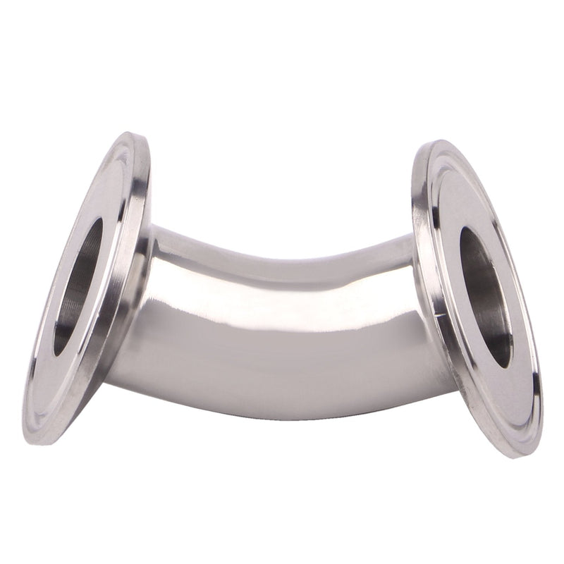 [Australia - AusPower] - DERNORD 45 Degree Elbow | 1 Inch Tube OD Stainless Steel 304 Pipe Fitting Fits Tri Clamp 1.5 inch 1" Pipe OD 