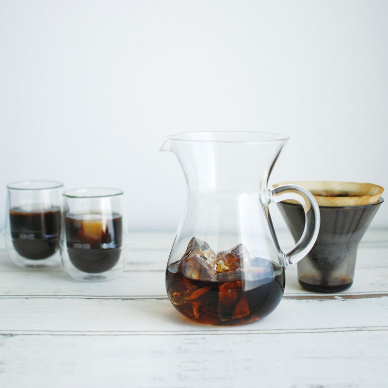 [Australia - AusPower] - Kinto 1.1 Liter Carafe Coffee Set with Strainer No Need for Paper Filters 4 cup, 1.0 L 
