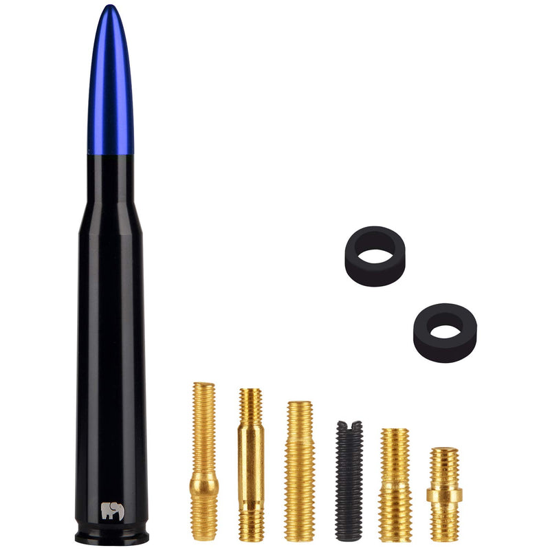 [Australia - AusPower] - 50 Cal Caliber Bullet Style Antenna for All Dodge RAM Trucks (RAM 1500, RAM 2500 or RAM 3500 1994-2021) - Designed for Optimized FM/AM Reception (Blue) Blue 