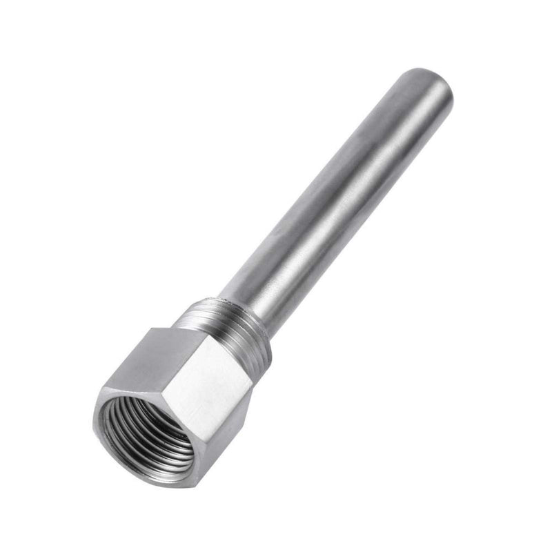 [Australia - AusPower] - Thermowell Stainless Steel 1/2"NPT Threads for Temperature Sensors Temperature Instruments Thermometer 