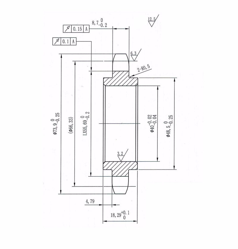 [Australia - AusPower] - Jeremywell #50 Roller Chain Idler Sprocket 1/2" Bore Hardened 13 Tooth 