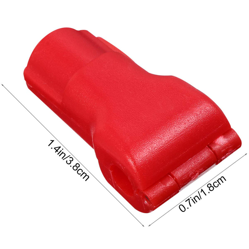 [Australia - AusPower] - Baluue Red Stop Locks, Peg Hook Locks Stop, Retail Peg Hook, Plastic Red 6mm Security Lock(100 Pcs) 