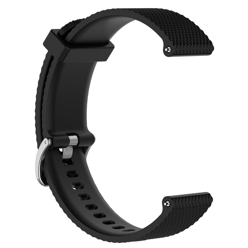 [Australia - AusPower] - EEweca 2-Pack Silicone Bands Compatible with Amazfit Bip Smartwatch Replacement Strap, Black+Gray 