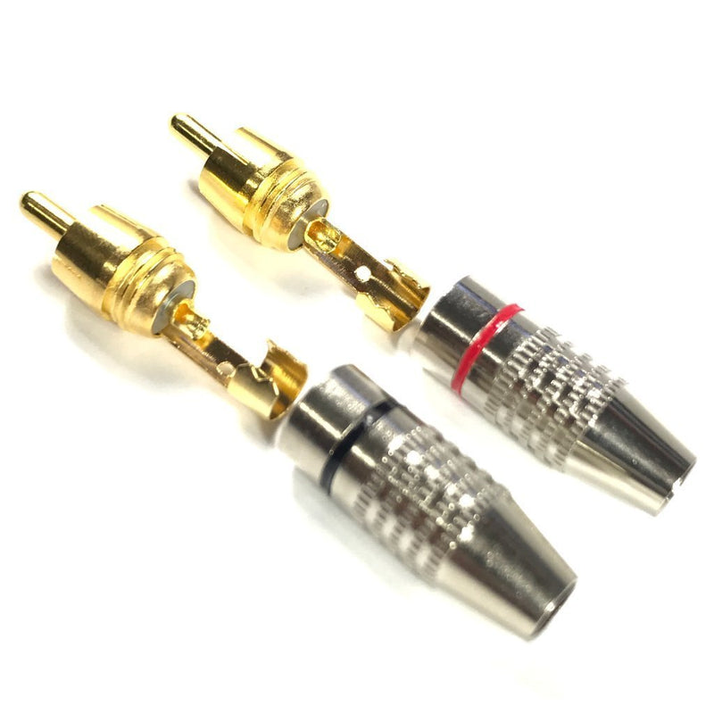 [Australia - AusPower] - CESS RCA Plug Solder Gold Audio Video Adapter Cable Connector (20 Pack) 