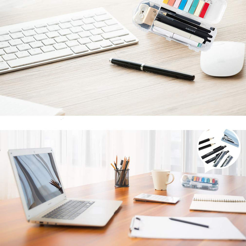 [Australia - AusPower] - 123 Pcs Office Supplies Kit with Desk Organizers, Includes Stationery, Stapler, Paper Clips, Push Pins, Erasers, Binder Clips, Staples, Scissor, Page Markers, Highlighters for Desktop Accessories Set 