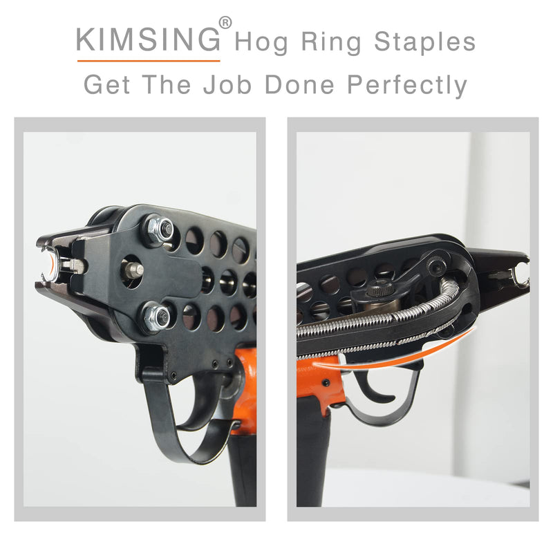 [Australia - AusPower] - KIMSING SC760 16 Gauge 5/8'' Crown Stainless Steel C Ring Staples C-Rings Hog Rings, Wire Fencing Staples, Fasteners for C Ring Stapler, Hog Ring Tool, C Ring Plier, 1000 PCS/Pack 