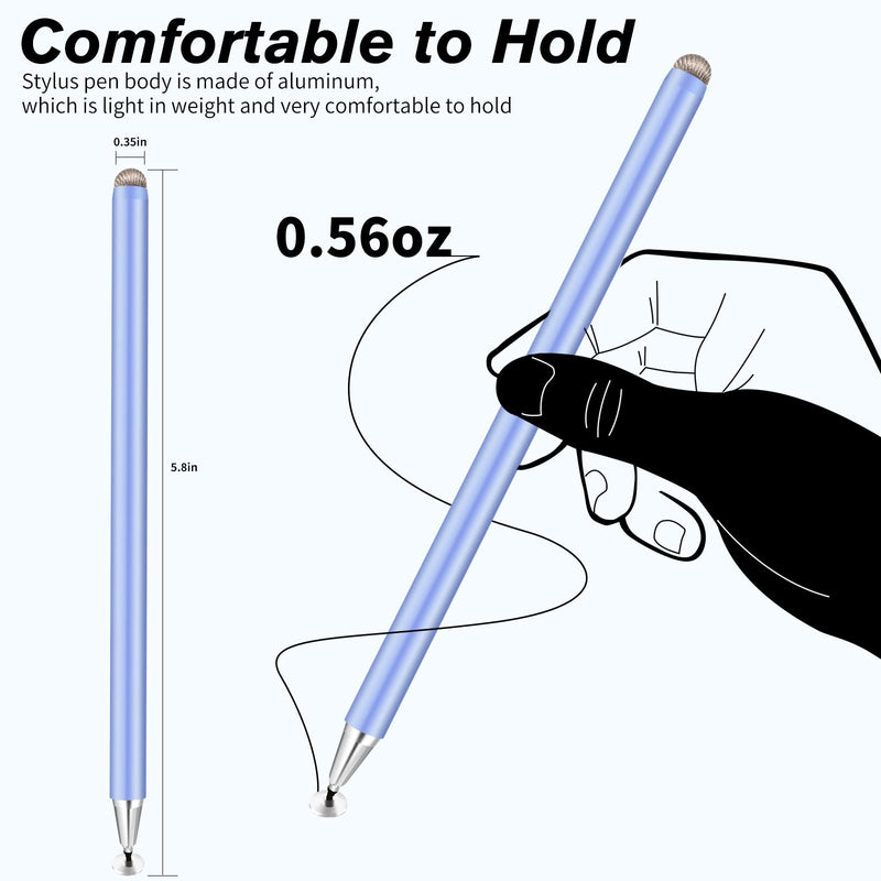 [Australia - AusPower] - Stylus Pens for Touch Screens, Smart High Sensitivity Capacitive iPad Pencil Drawing Writing Compatible with Apple/iPad/iPhone/Android/Tablets All Touch Screens Blue/Black 
