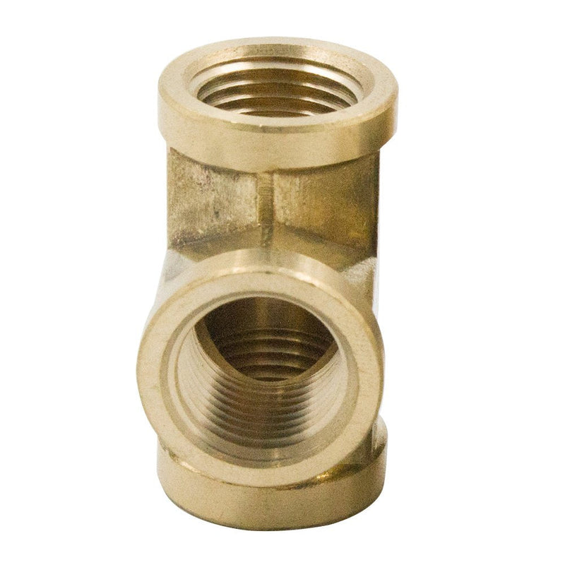 [Australia - AusPower] - Legines Brass Pipe Fitting, Forged Union Tee, 1/4" NPT Female x 1/4" NPT Female x 1/4" NPT Female (2 pcs) 0.25 Inch 