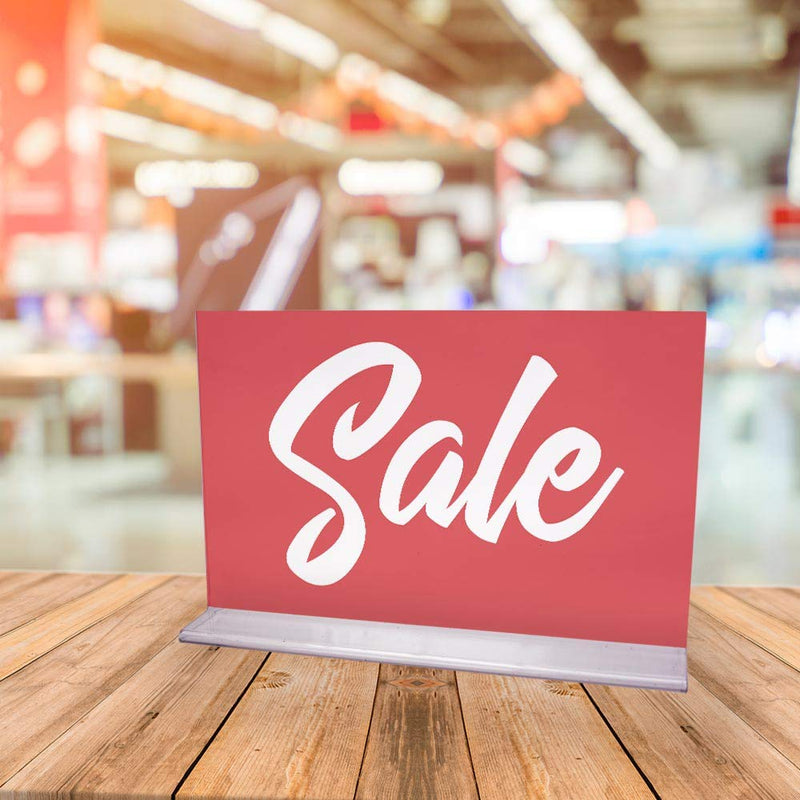 [Australia - AusPower] - NAHANCO CD711S1 Retail Sign Card for Displays, “Sale”, 7”H x 11”W, Red with White Print, Script Style on Card Stock –1/CTN. 