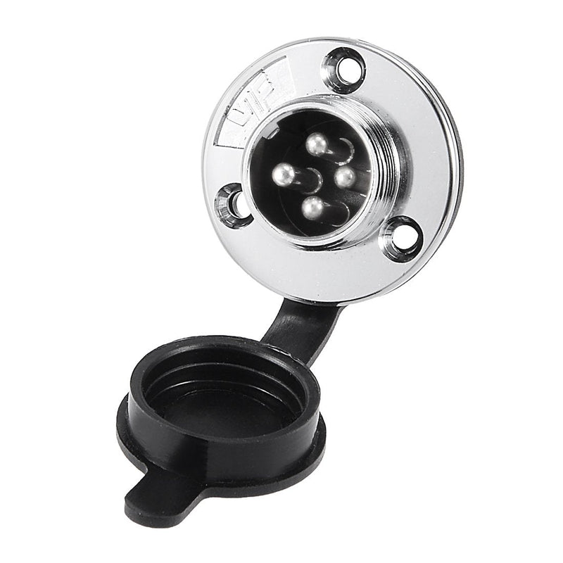 [Australia - AusPower] - uxcell Aviation Connector, 20mm 4P 20A 250V M20-4 Waterproof Female/Male Wire Panel Power Chassis Metal Fittings Connector Aviation Silver Tone 