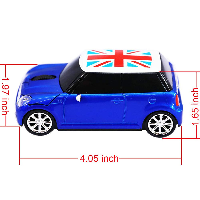 [Australia - AusPower] - Jinfili Cool Style Car Wireless Mouse Ergonomic USB Gaming Mice for Desktop Laptop PC Notebook Blue1 