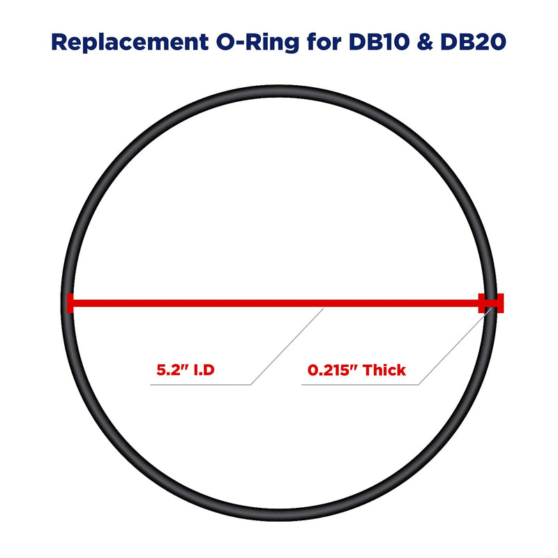 [Australia - AusPower] - SimPure DB10/DB20 (Not for DB10P & DB10C) O Ring Replacements, Seals, Gaskets, Whole House Water Filter Housing Standard BB 10"X4.5", 20"X4.5" (3 Pack) 