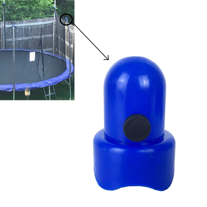 [Australia - AusPower] - MSSVIGING Large Trampoline Enclosure Pole Caps with Screw-in Bolts, Only Fit for Pole 1.5 Inch Diameter, 6 Piece, Blue 