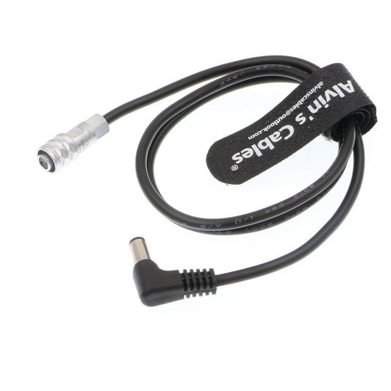 [Australia - AusPower] - Alvin's Cables Power Cable for BMPCC 4K Blackmagic Pocket Cinema Camera 4K DC to 2 Pin 60cm|24inches Right Angle DC 
