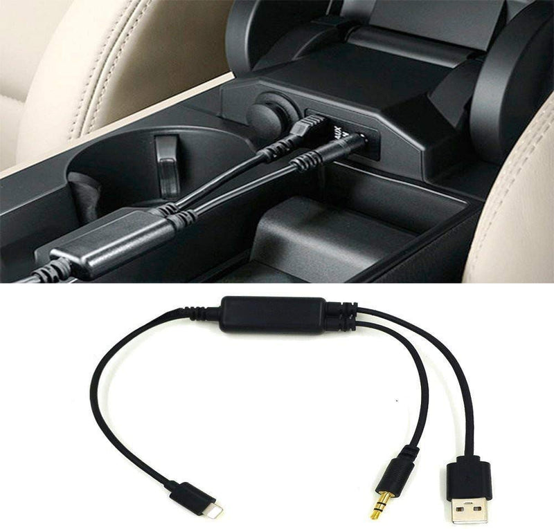 [Australia - AusPower] - Auxillary Input Connector Car AUX Cable Stereo 3.5mm Interface Compatible with BM-W Y Cable 