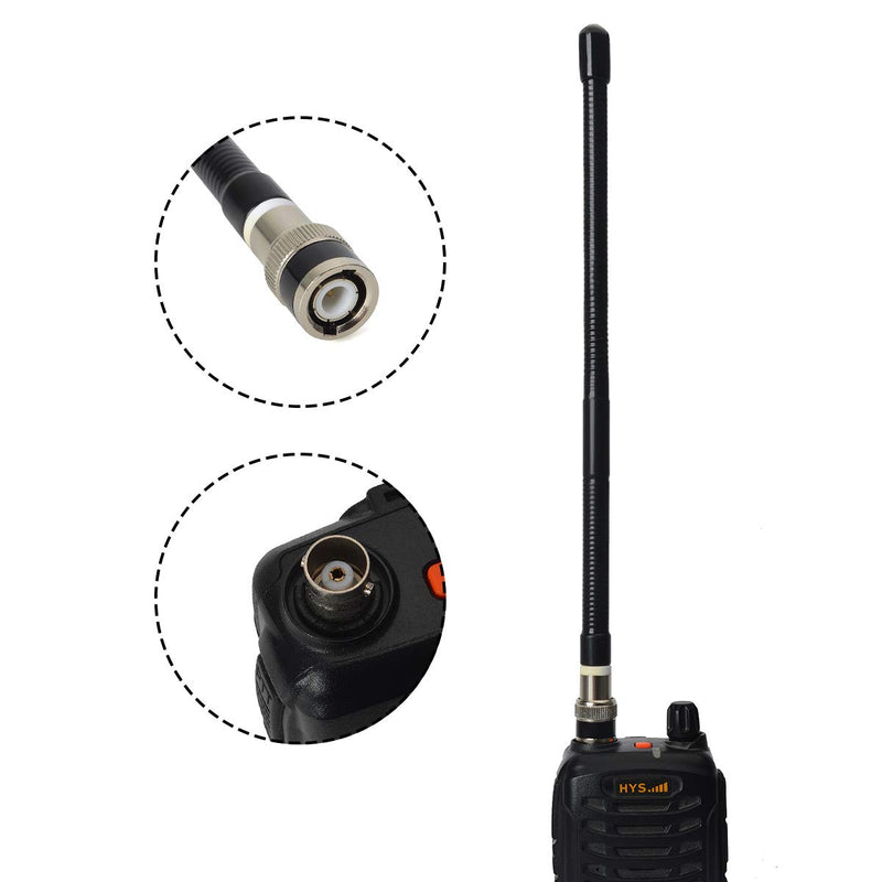 [Australia - AusPower] - UAYESOK Handheld Cb Radio Antenna 27MHz BNC Radio Scanner Antenna Flexible Soft Whip for Cobra Midland Uniden Portable Hand Held Cb Radio 