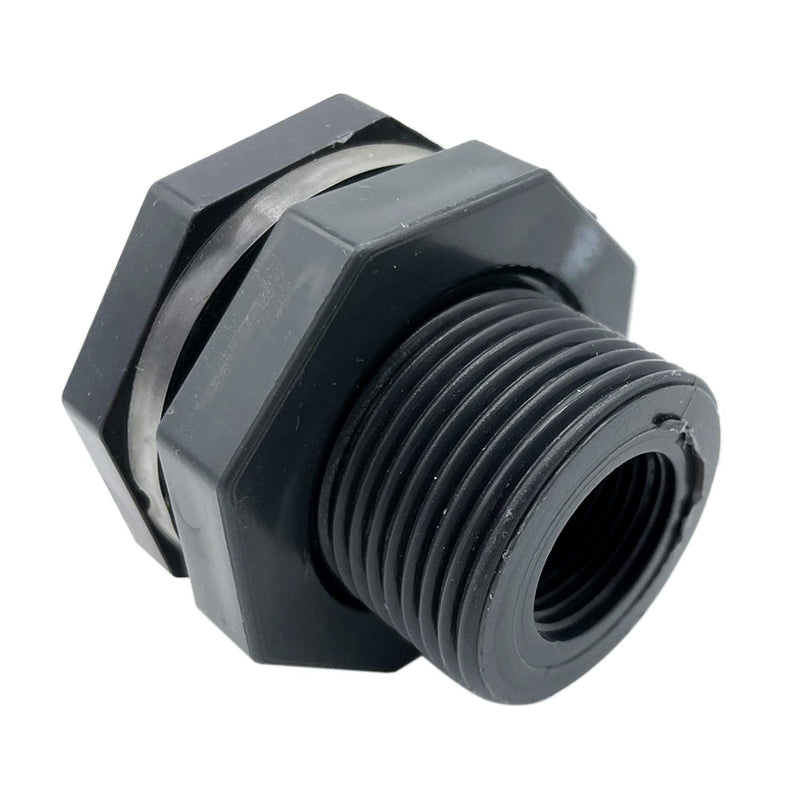 [Australia - AusPower] - Metaland 1.5" Female Bulkhead Water Tank Connector PVC Thru-Bulk Fitting for Rain Barrels, Aquariums, Tubs, Pools 