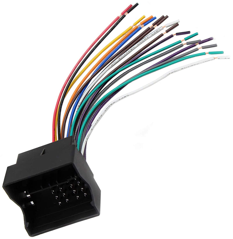 [Australia - AusPower] - RED WOLF Replacement for Volkswagen 2004-2015, BMW 3/5, Audi 2002-2010 Aftermarket Stereo Radio Replacement Wire Harness Cable Connector to OEM Plug 