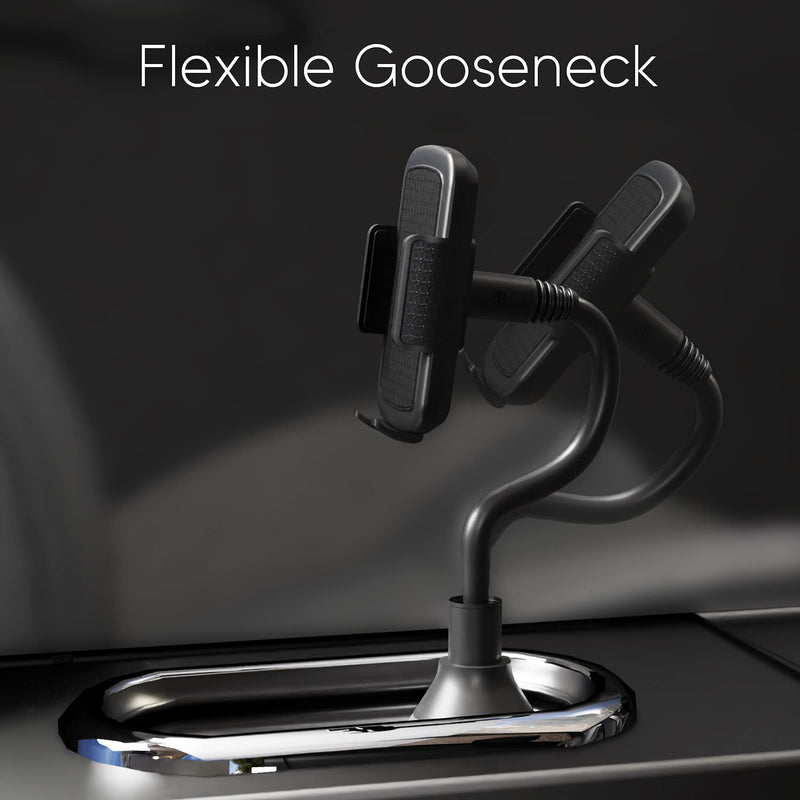 [Australia - AusPower] - TALK WORKS Cupholder Phone Holder for Car – Adjustable Base & Flexible Gooseneck Cell Phone Cup Holder Universal Cup Size - Mount Compatible with Apple iPhone, Android Smartphones, Black 