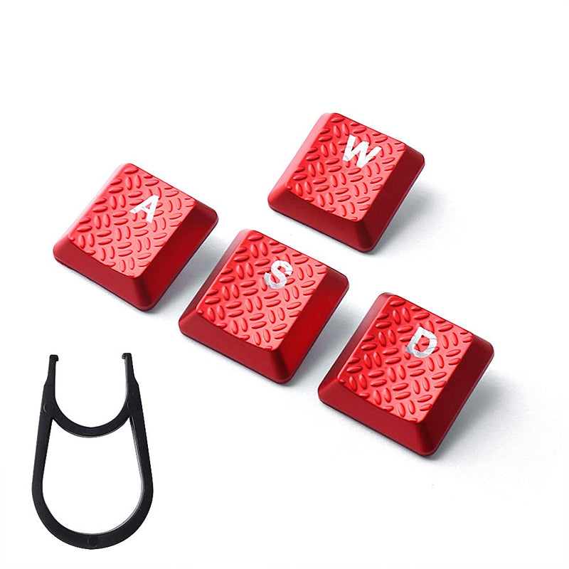 [Australia - AusPower] - Texture Tactility Backlit Keycaps Replacement for GL Tactile Switch Logitech G813/G815/G913/G915 TKL RGB Mechanical Gaming Keyboard (WASD+Arrow Keys Red) WASD+Arrow keys Red 