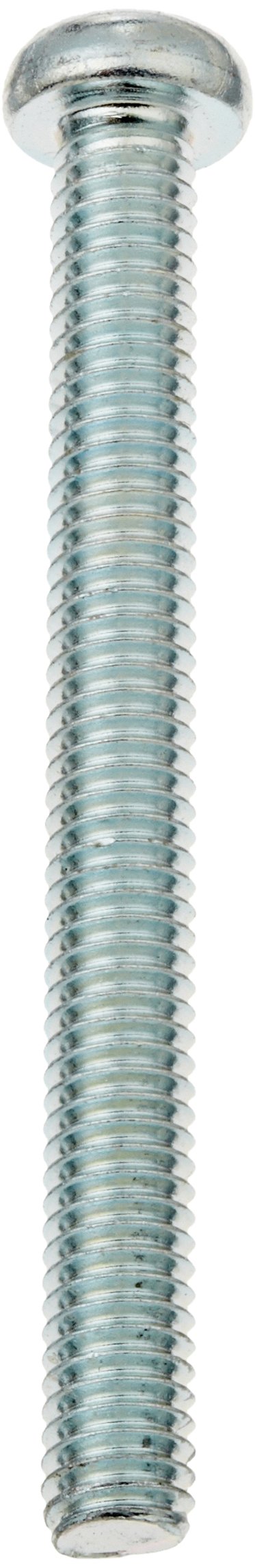 [Australia - AusPower] - Steel Pan Head Machine Screw, Zinc Plated, Meets JIS B1111, #2 Phillips Drive, M4-0.7 Thread Size, 40 mm Length, Fully Threaded, Imported (Pack of 25) 