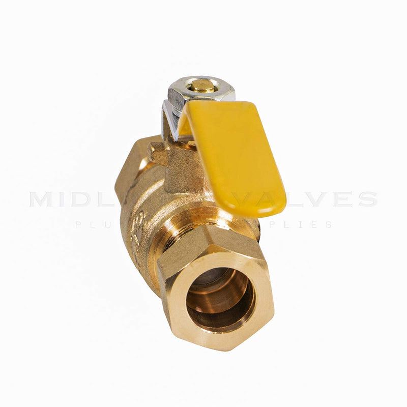 [Australia - AusPower] - Midline Valve 822M234 Full Port Ball Valve 1/2 in. Compression Connections Forged Brass Single Pack 1/2 in. 
