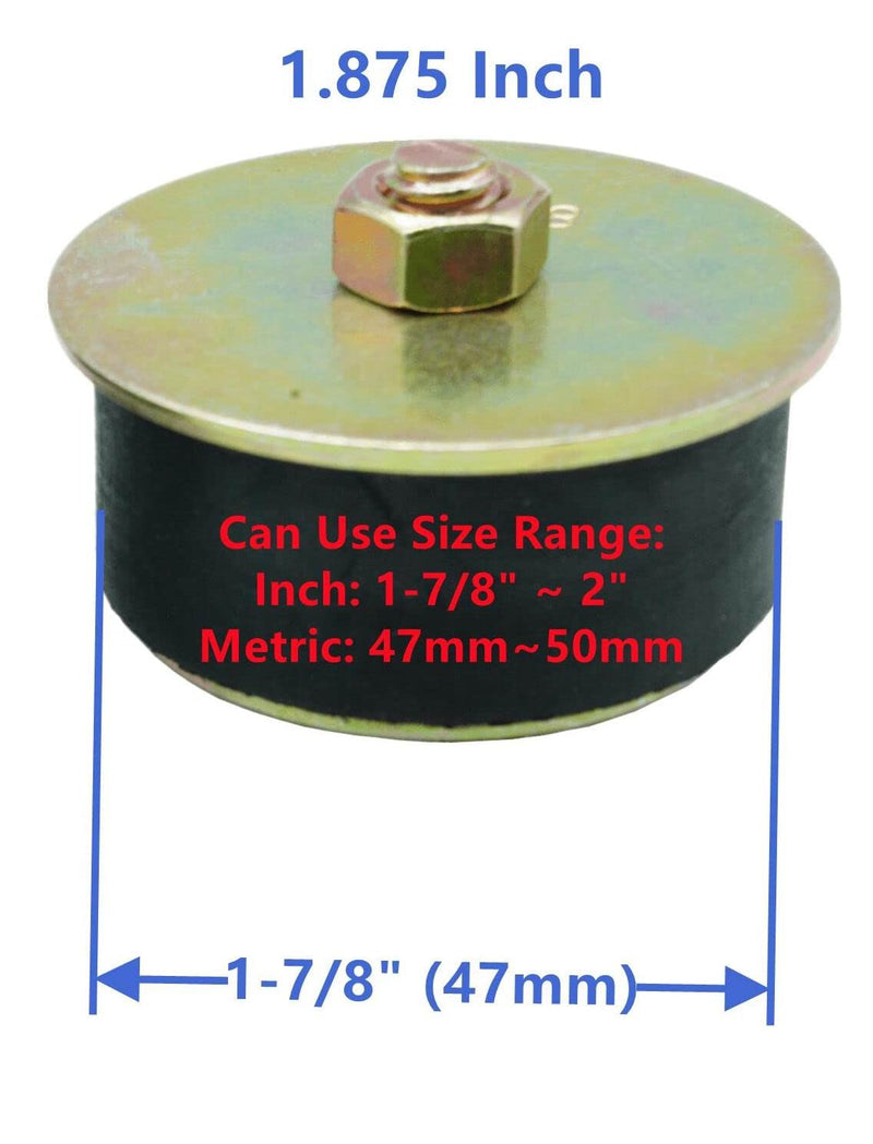 [Australia - AusPower] - Dsnaduo Automotive Rubber Expansion Plug (1-7/8 inch to 2 inch) 47mm - 50mm,2-Pack Rubber Freeze Plug 