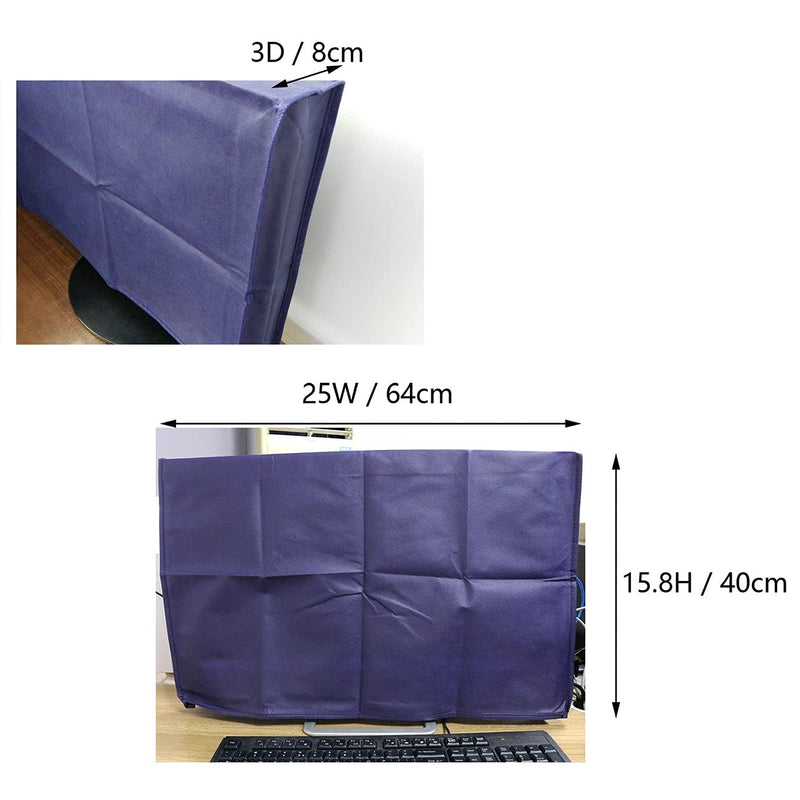 [Australia - AusPower] - Ruiwaer 27 Inches Non-Woven Fabric Craft Computer Monitor Dust Cover for 25 26 Inch LCD/LED HD Display 
