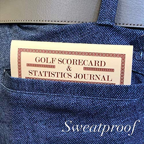 [Australia - AusPower] - Golf Scorecard and Statistics Notebook Weatherproof (2 Pack) Golf Stats, Fits Golf Covers-Made in USA 