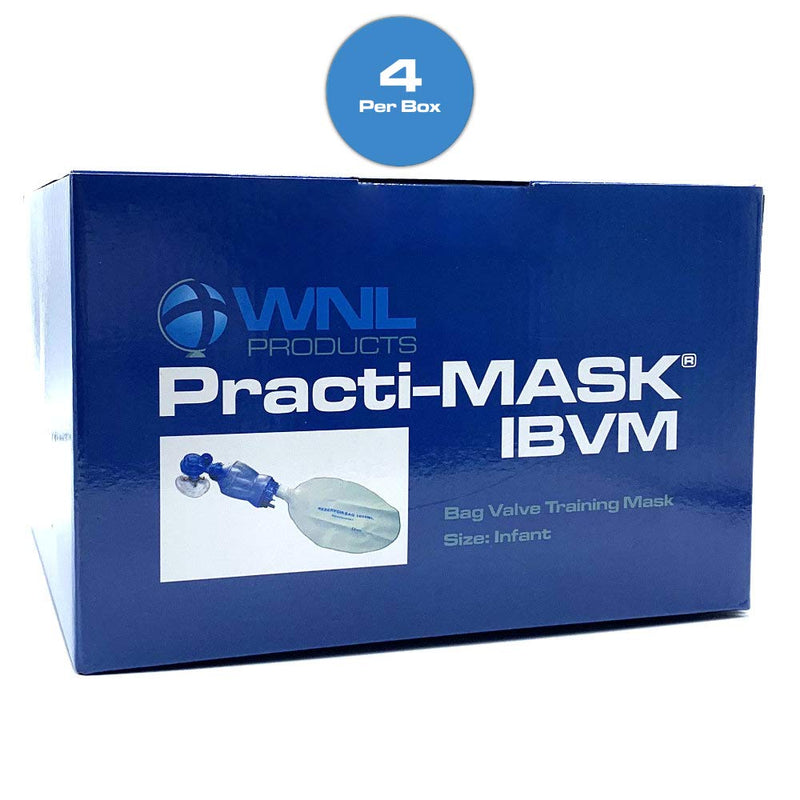 [Australia - AusPower] - WNL Products 5000IBVM-SINGLE Practi-Mask BVM Infant CPR Training Mask Includes 1 Infant CPR Training Practi-Mask, 1 Infant Bag Valve Squeeze Bag, 1 Reservoir Bag (Single - Infant) 