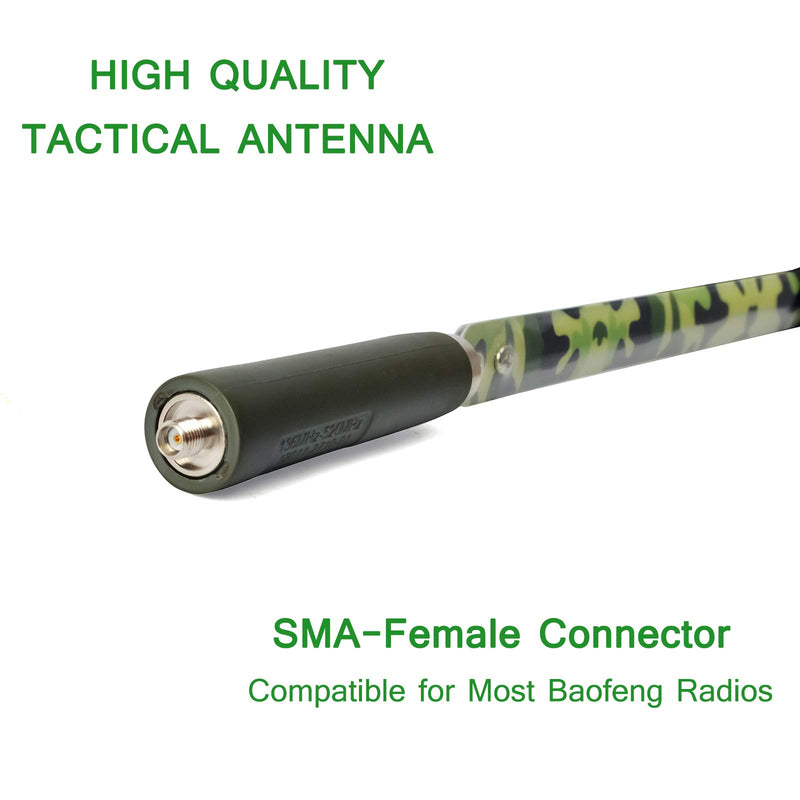 [Australia - AusPower] - TWAYRDIO 28.3 inch Dual Band VHF/UHF Foldable Tactical Antenna SMA Female 144/430MHz Ham Radio Antennas Compatible for Kenwood Wouxun Baofeng BF-F8HP UV-5R UV-82 GT-3 Handheld Radio Walkie Talkie 