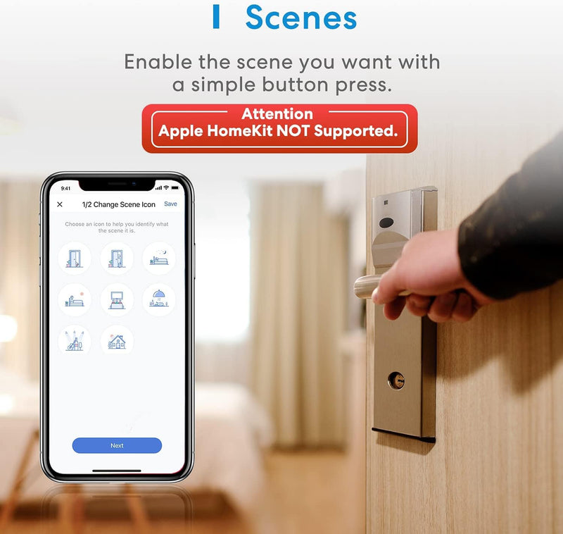 [Australia - AusPower] - meross Single Pole Smart Switch, 2.4GHz Wi-Fi Light Switch Compatible with Alexa and SmartThings, Requires Neutral Wire Required, Remote Control Schedule, No Hub Required (4 Pack) 