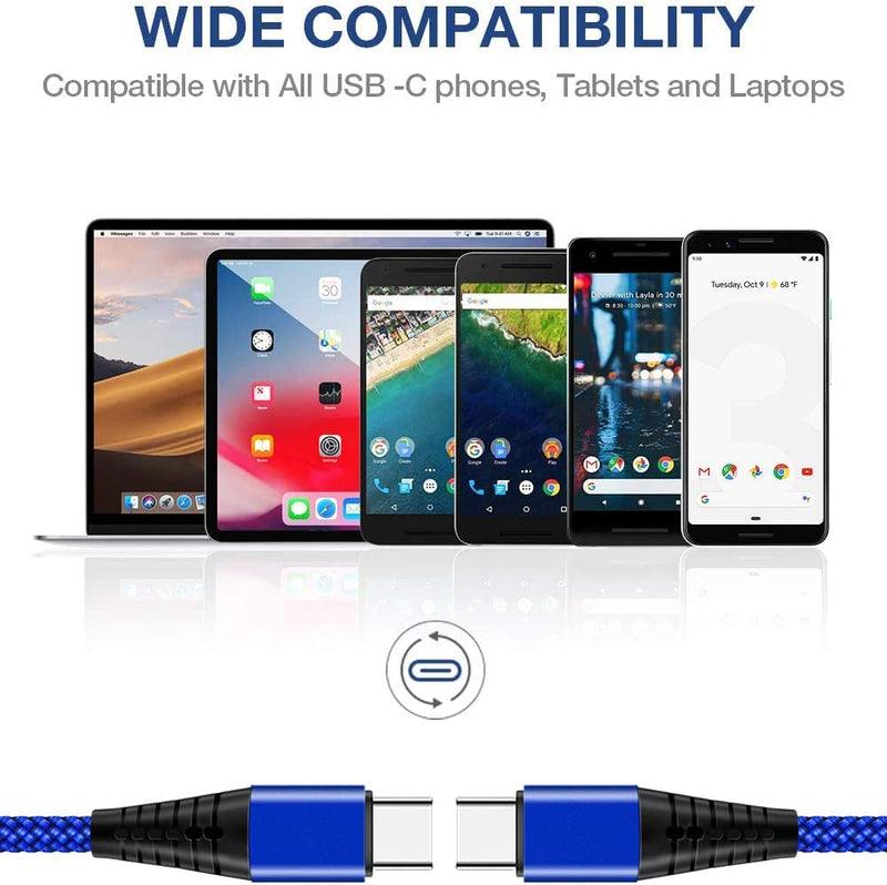 [Australia - AusPower] - USB C to C Charger Cable Cord for Samsung Galaxy Note 10 10+ 5G/S20 S21 Ultra S20 Plus FE /S10+/Note10 Lite/20 21,Note20 A71 A90 A70 A80 Moto Motorola Edge Plus,60W PD Fast Charge Charging Wire 6-6FT 
