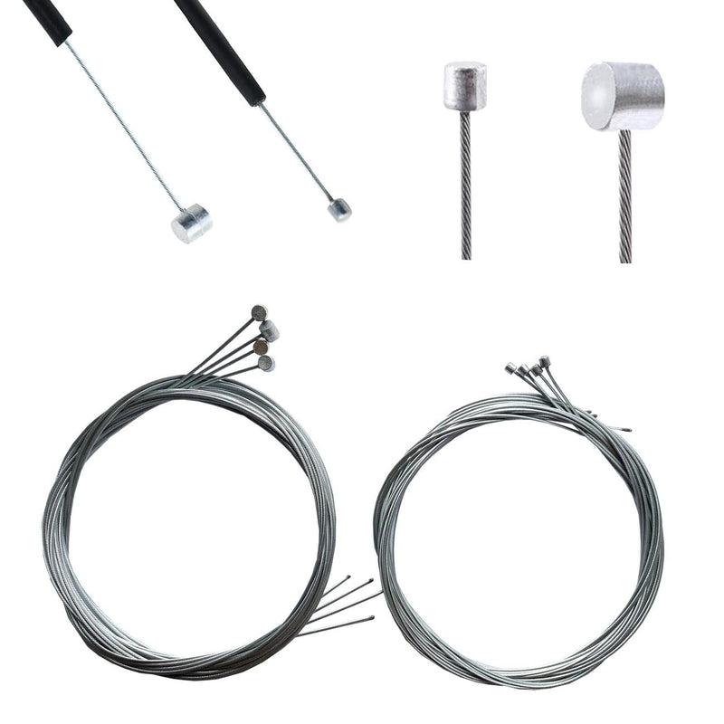 [Australia - AusPower] - Bicycle Cable Cutter, Universal 4×5.9FT(1.8m) Brake Cable, 4×7.2FT(2.2m) Shift Cable, Replacement Kit for Mountain and Road Bicycle, Cable and Housing Cutter Tool 