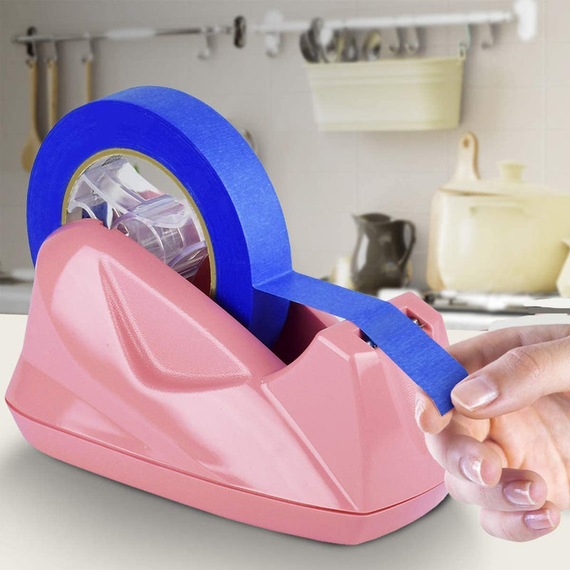 [Australia - AusPower] - Acrimet Premium Desktop Tape Dispenser Jumbo Non-Skid Base (Heavy Duty) (Pink Color) 