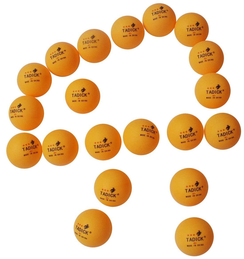 [Australia - AusPower] - TADICK 100 Pack 3-Star Quality Training Ping Pong Ball Premium Table Tennis Balls orange 