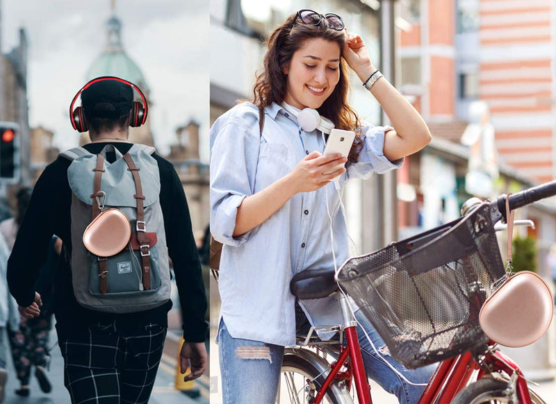 [Australia - AusPower] - Extra Large Headphone Case Compatible with Beats Solo3/ Solo2/ for Beats Studio3/ for Picun P26/ for Elecder i39/ for Mpow and More Foldable Bluetooth Wireless Headset - Rose Gold 