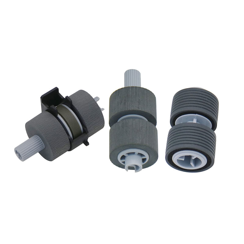 [Australia - AusPower] - Intendvision Replacement Scanner Brake Roller and Pick Roller Set Compatible for Fujitsu fi-6670 fi-6670A fi-6770 fi-6770A fi-6750 fi-6750S fi-5650 fi-5650C fi-5750 fi-5750C, PA03338-K011 PA03576-K010 