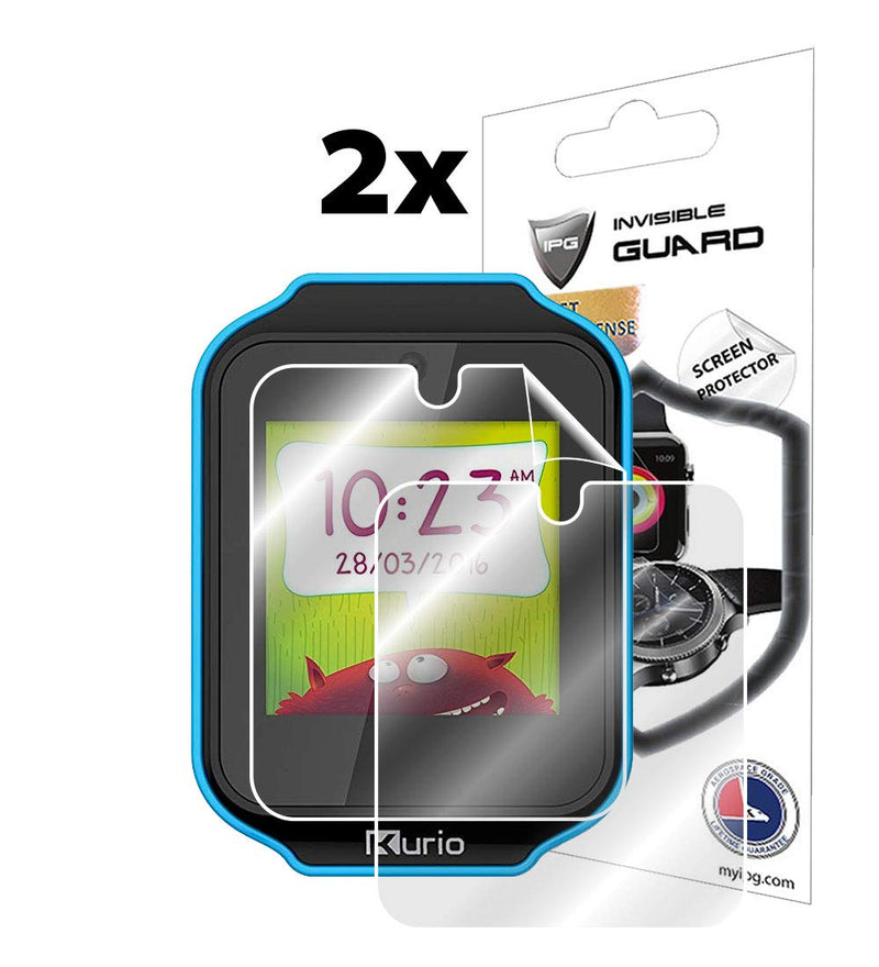 [Australia - AusPower] - IPG For KURIO WATCH Kids Smartwatch Screen Protector (2 Units) Invisible Ultra HD Clear Film Anti Scratch Skin Guard - Smooth/Self-Healing/Bubble -Free 